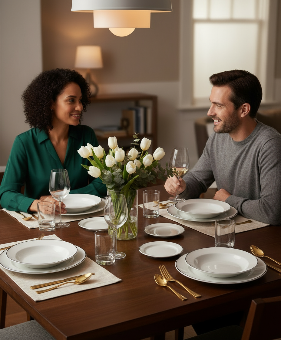 Culminar® Gouden Bestekset – 20-delig Luxe Design (18/0 Roestvrij Staal)