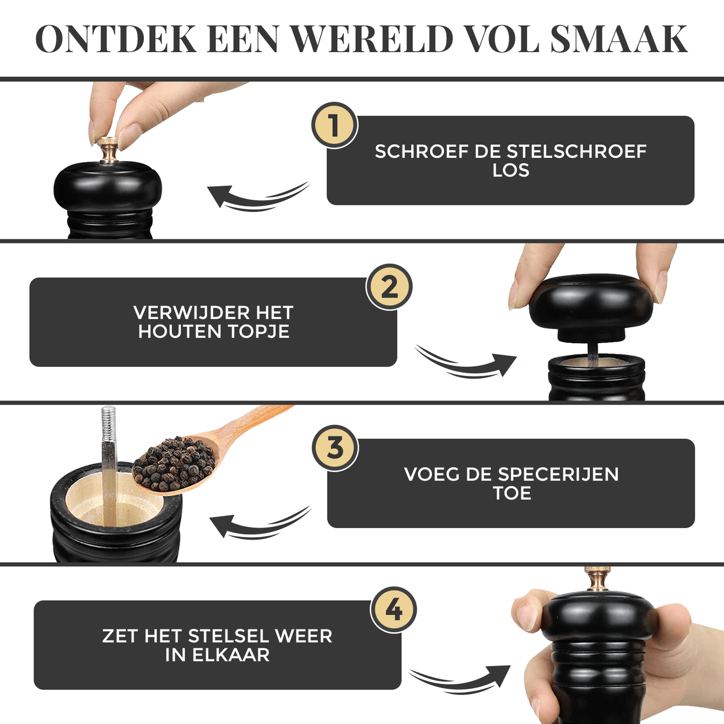 Peper en Zoutmolen set