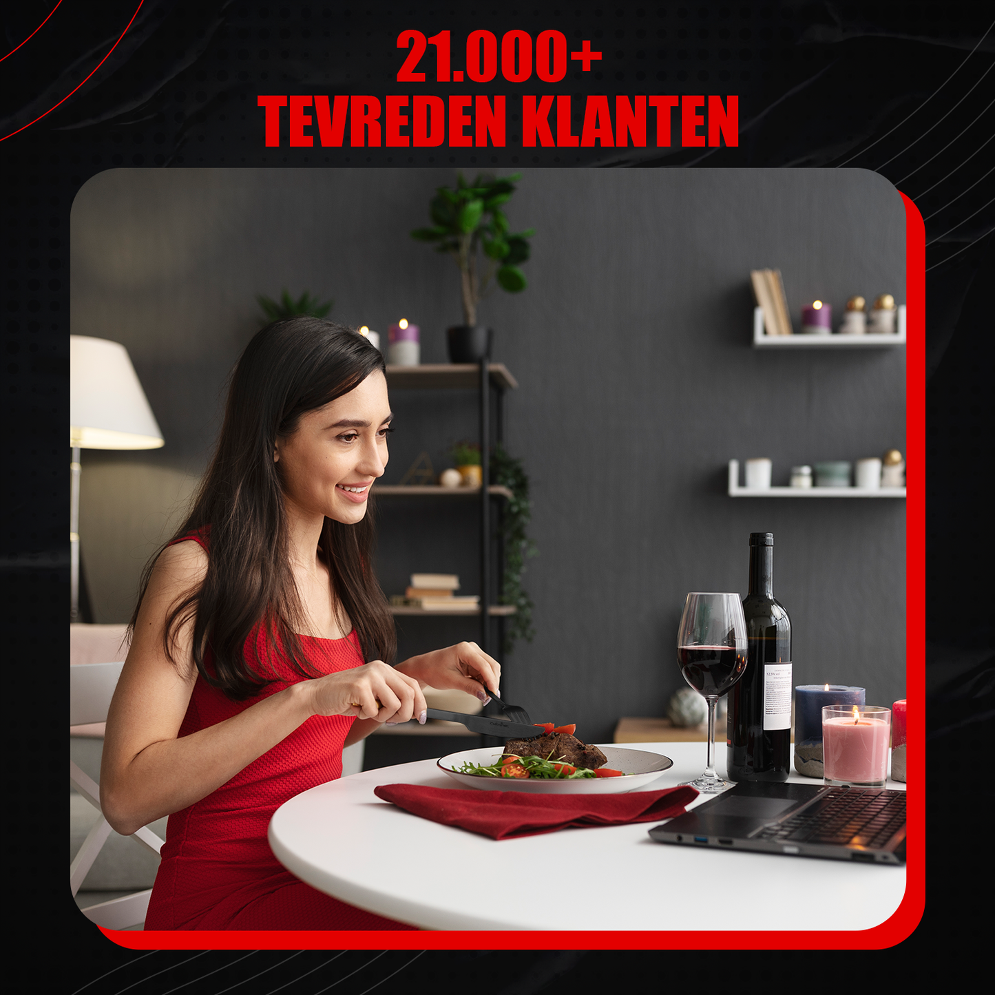 Complete Bestekset (42-delig) Mat Antraciet Zwart – Tijdloos Design - 6 Personen