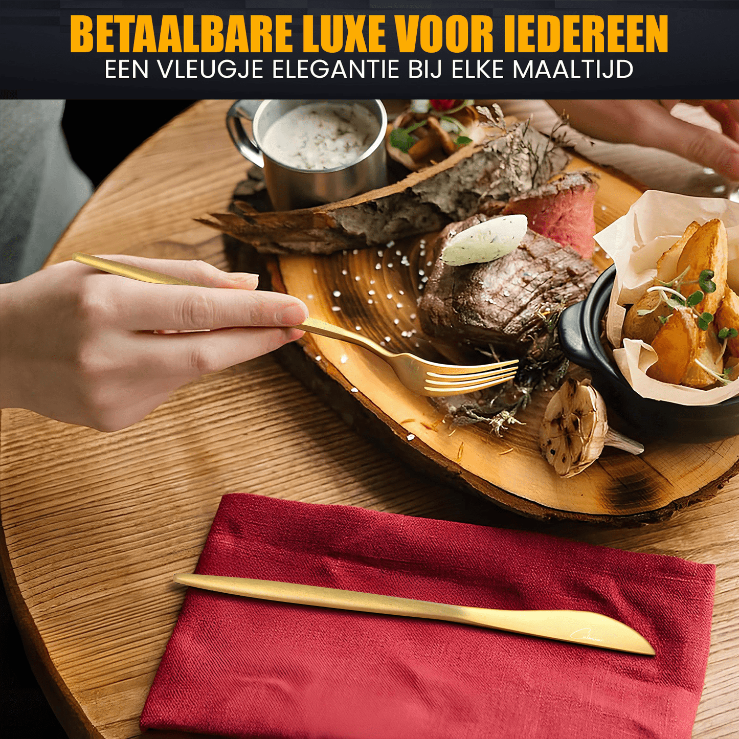 Elegante Bestekset Goud 18/10 (20-delig) voor 4 personen