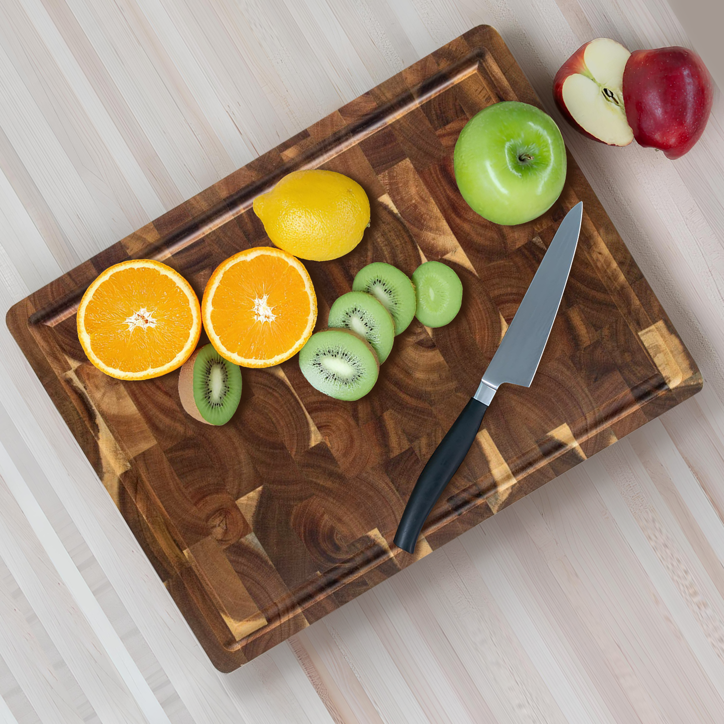 Luxe Acaciahouten Snijplank – Ambachtelijke Perfectie voor de Veeleisende Keuken