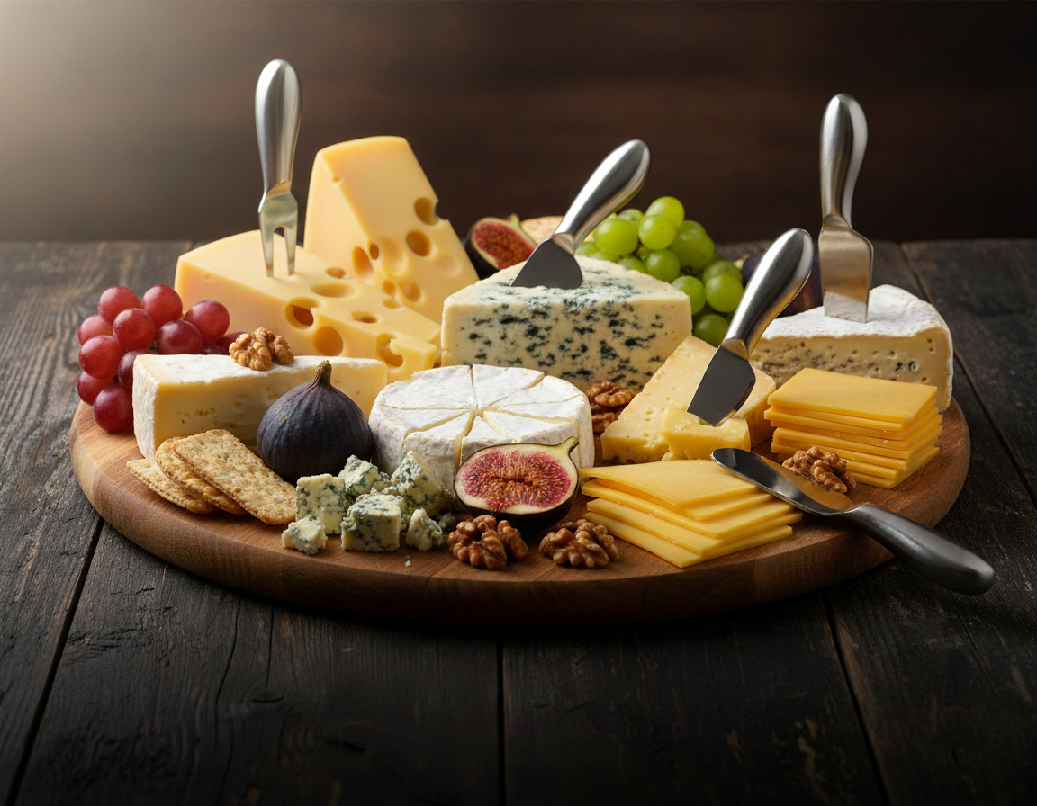 6-Delige RVS Kaasmes Set