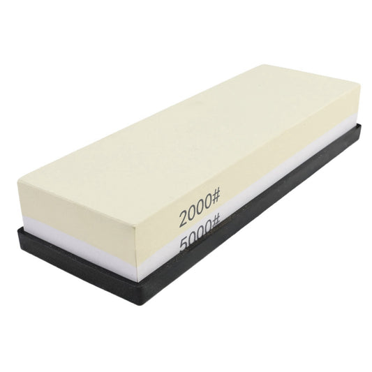 Professionele Slijpsteen 2000/5000 – Dubbelzijdige Whetstone met Antislip Basis | Voor Japans Koksmes & Keukenmessen