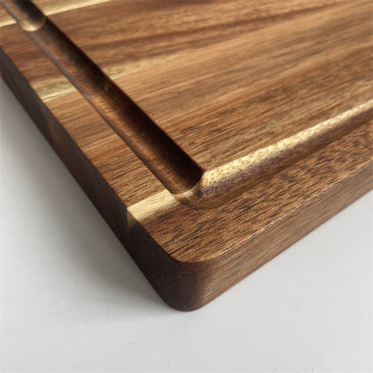 Premium Acacia Houten Snijplank – Massief Hout – Duurzaam & Hygiënisch – Ideaal voor Vlees, Groenten & BBQ