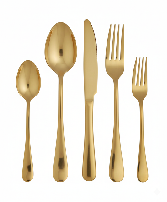 Culminar® Gouden Bestekset – 20-delig Luxe Design (18/0 Roestvrij Staal)