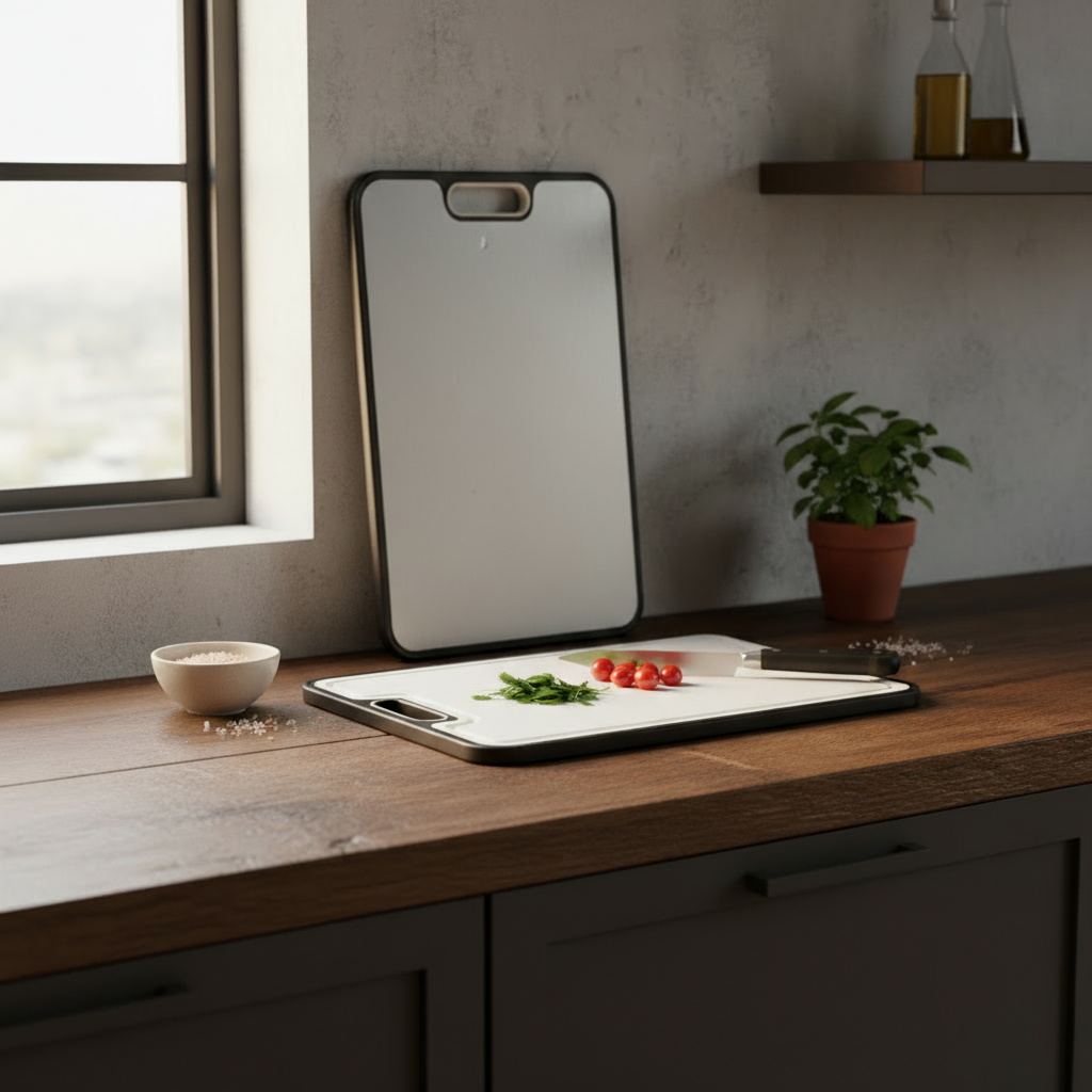 Titanium Snijplanken Set (2-delig) – Antibacterieel & Vaatwasserbestendig Titanium® Keukenplank Duo