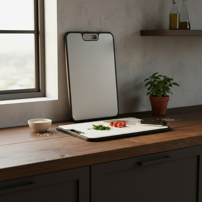 Titanium Snijplanken Set (2-delig) – Antibacterieel & Vaatwasserbestendig Titanium® Keukenplank Duo