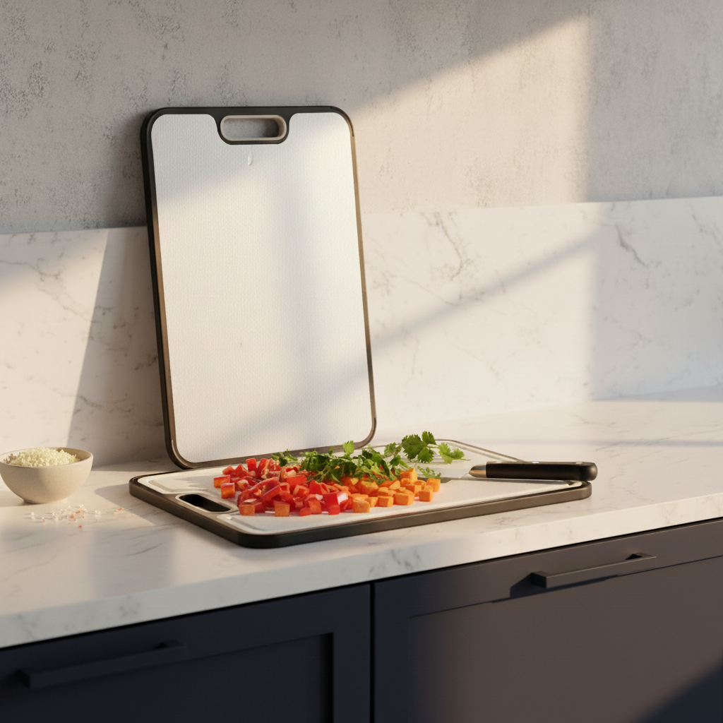 Titanium Snijplanken Set (2-delig) – Antibacterieel & Vaatwasserbestendig Titanium® Keukenplank Duo