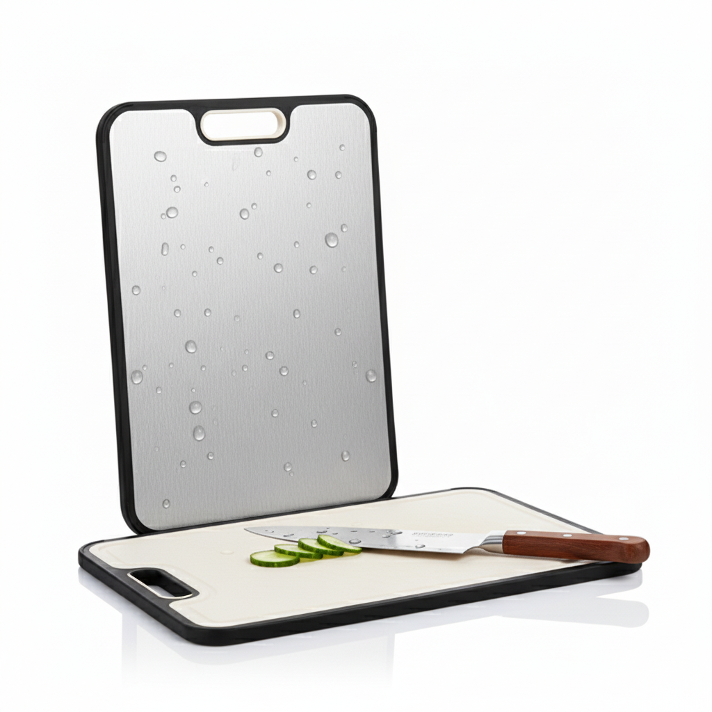 Titanium Snijplanken Set (2-delig) – Antibacterieel & Vaatwasserbestendig Titanium® Keukenplank Duo