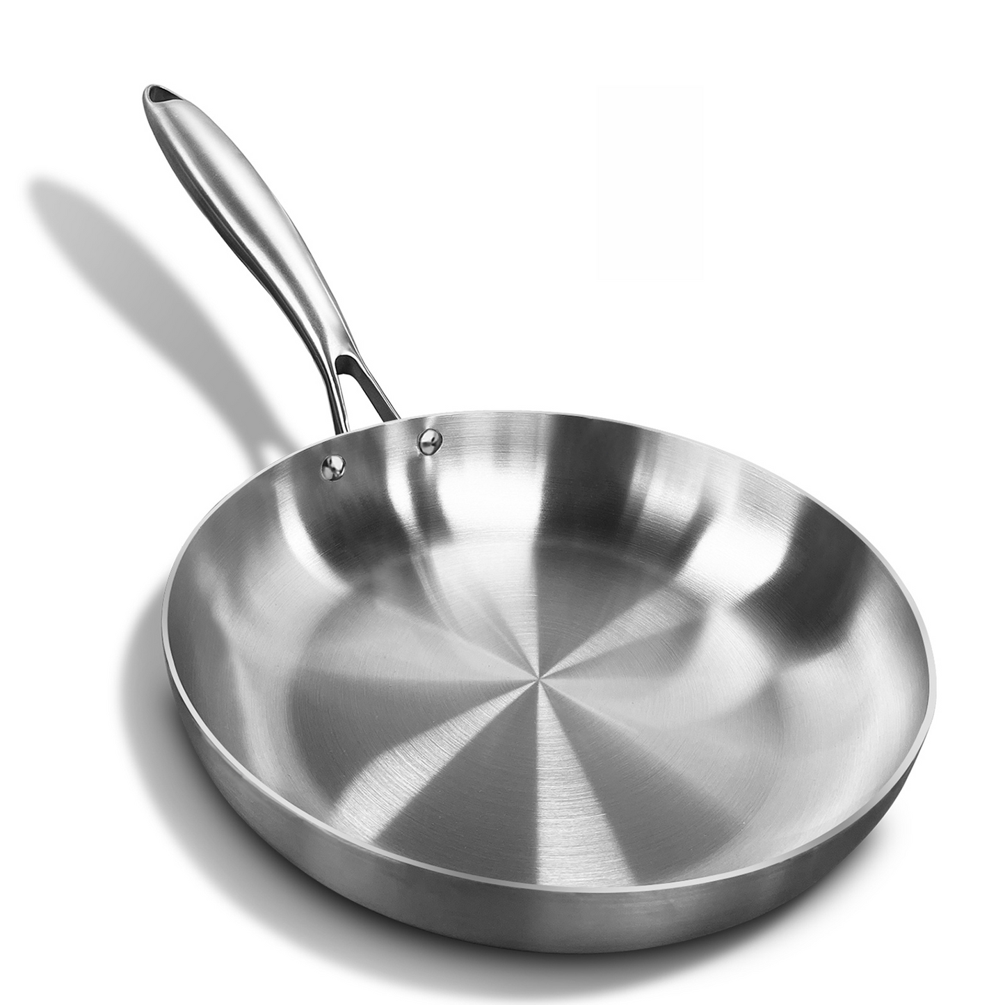 RVS Koekenpan 22 CM – Professionele Roestvrijstalen Pan - Geschikt voor gas/elektrisch/keramisch
