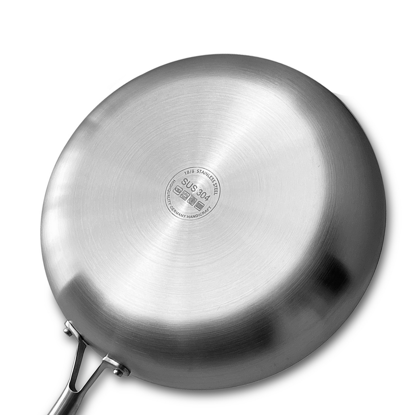 RVS Koekenpan 22 CM – Professionele Roestvrijstalen Pan - Geschikt voor gas/elektrisch/keramisch