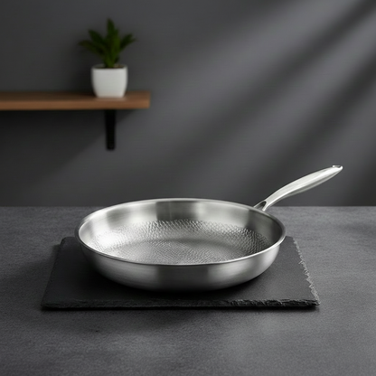 Premium 28 cm Titanium Koekenpan – Ultralicht, Coating‑vrij & Super‑duurzaam - Gezond Bakken Zonder PFAS