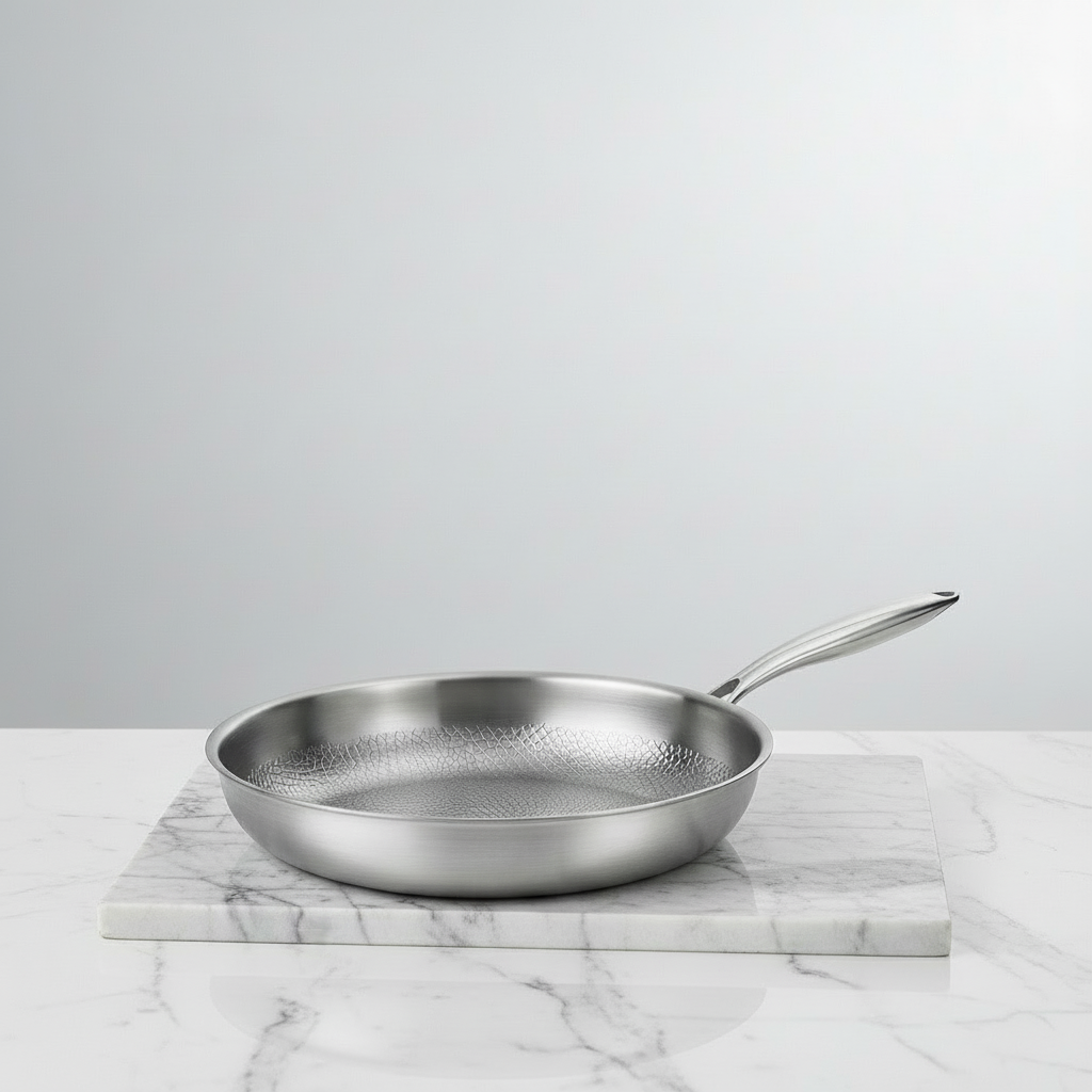 Premium 28 cm Titanium Koekenpan – Ultralicht, Coating‑vrij & Super‑duurzaam - Gezond Bakken Zonder PFAS