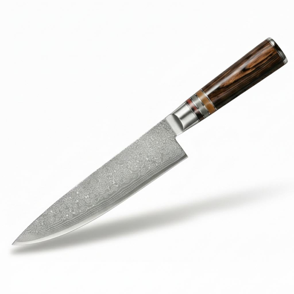 Yamato Grand Chef's Knife - 23 cm Japans Damaststaal & Ergonomische Micarta Greep