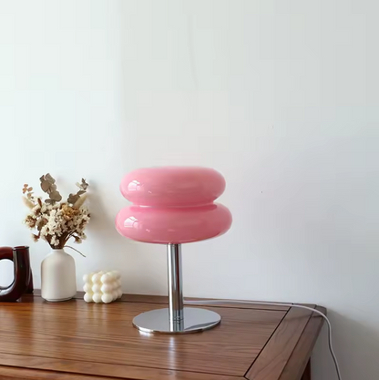 Alvero – Glazen tafellamp met warm diffuus licht