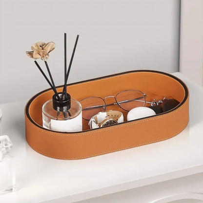 Amara – Opbergbox van PU-leer met elegante afwerking