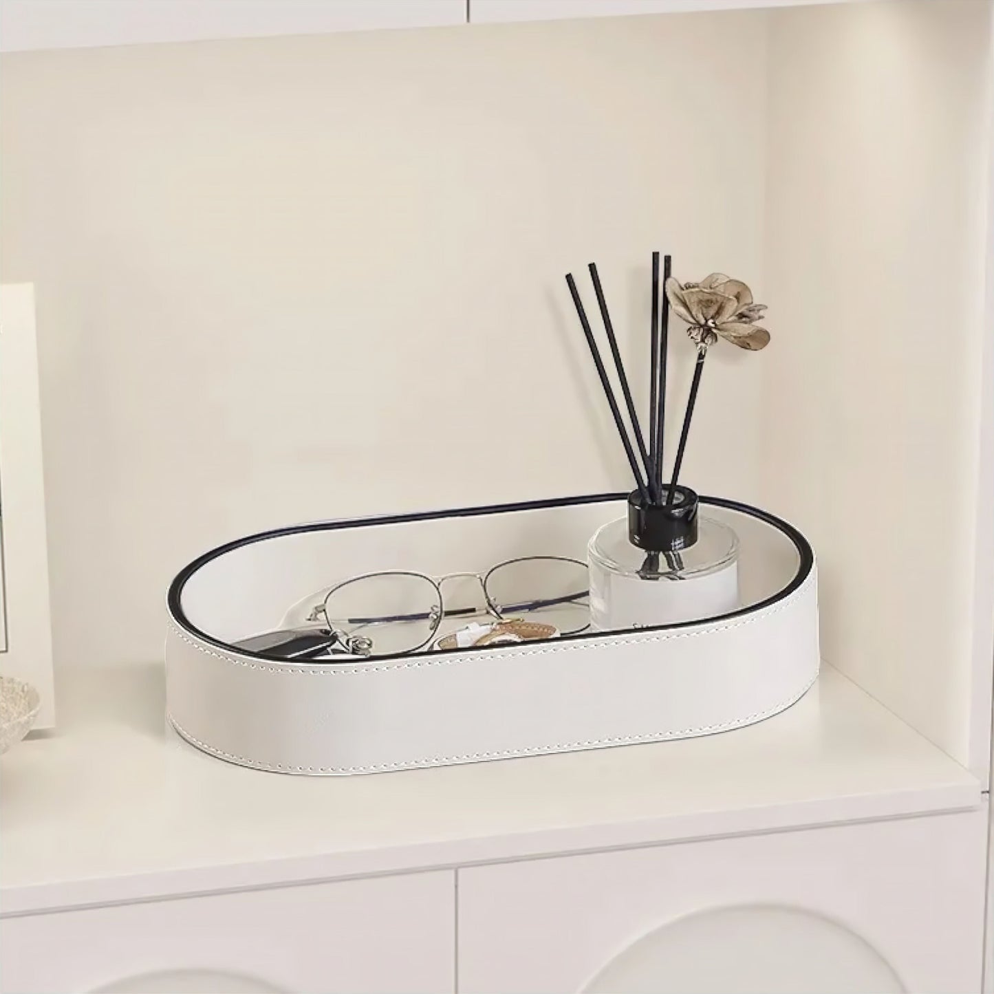 Amara – Opbergbox van PU-leer met elegante afwerking
