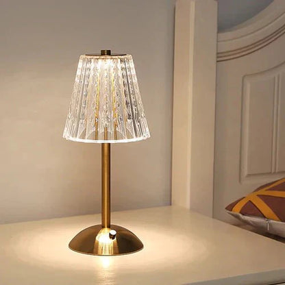 Auralis – LED Tafellamp met Kristalkap en Touchbediening
