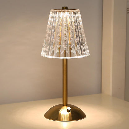 Auralis – LED Tafellamp met Kristalkap en Touchbediening