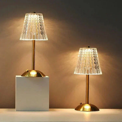 Auralis – LED Tafellamp met Kristalkap en Touchbediening