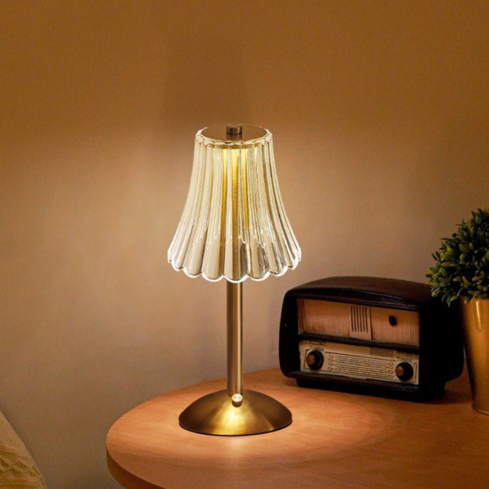 Auralis – LED Tafellamp met Kristalkap en Touchbediening