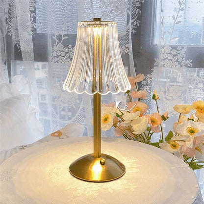 Auralis – LED Tafellamp met Kristalkap en Touchbediening