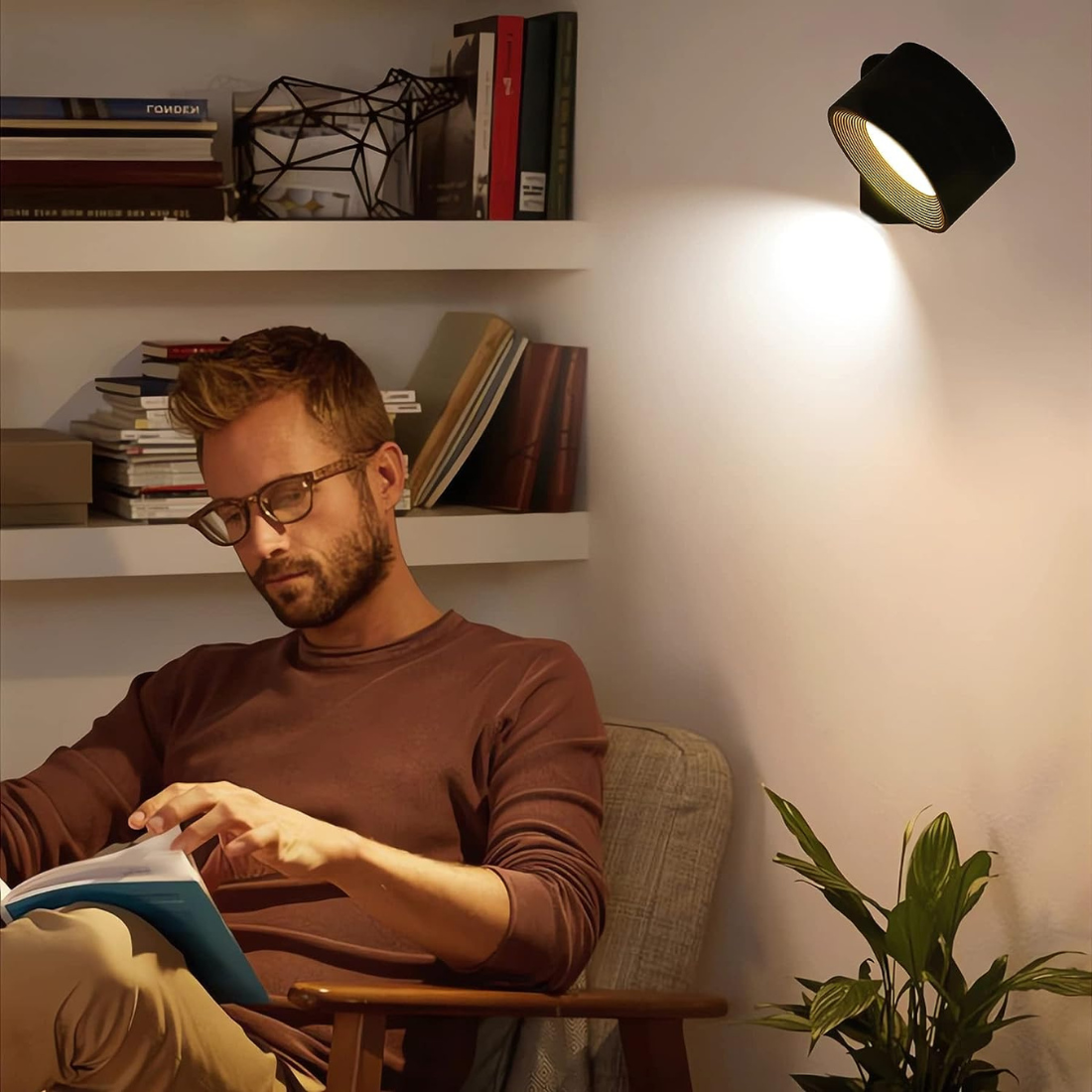 Auronix – Draadloze 360° LED muurlamp met sensor