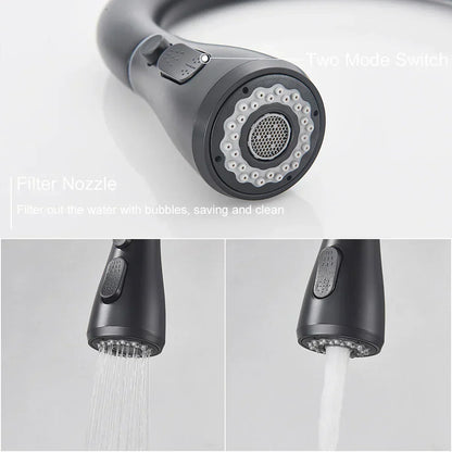 Avero – RVS keukenkraan met uittrekbare spray en flexibele bediening