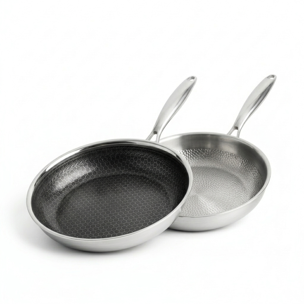 Culminar Professionele Koekenpan Duo Set – Titanium 28 cm + Hybride 24 cm | PFAS-vrij & Voor Alle Warmtebronnen