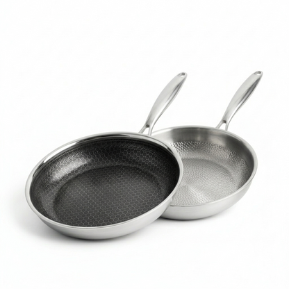 Culminar Professionele Koekenpan Duo Set – Titanium 28 cm + Hybride 24 cm | PFAS-vrij & Voor Alle Warmtebronnen