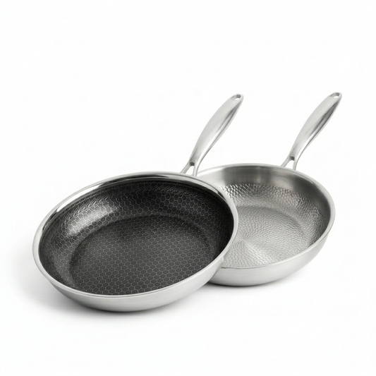 Culminar Professionele Koekenpan Duo Set – Titanium 28 cm + Hybride 24 cm | PFAS-vrij & Voor Alle Warmtebronnen