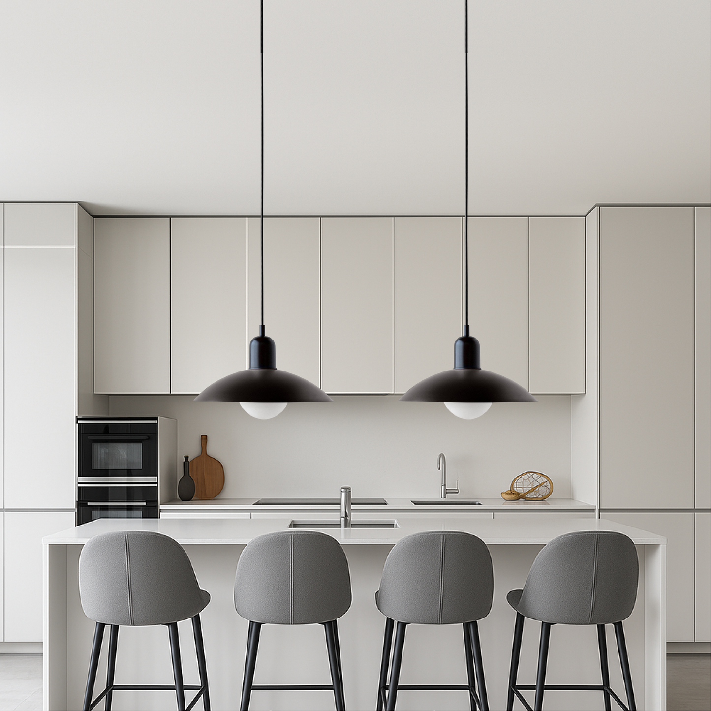 Calyra – Hanglamp met gebogen metalen kap