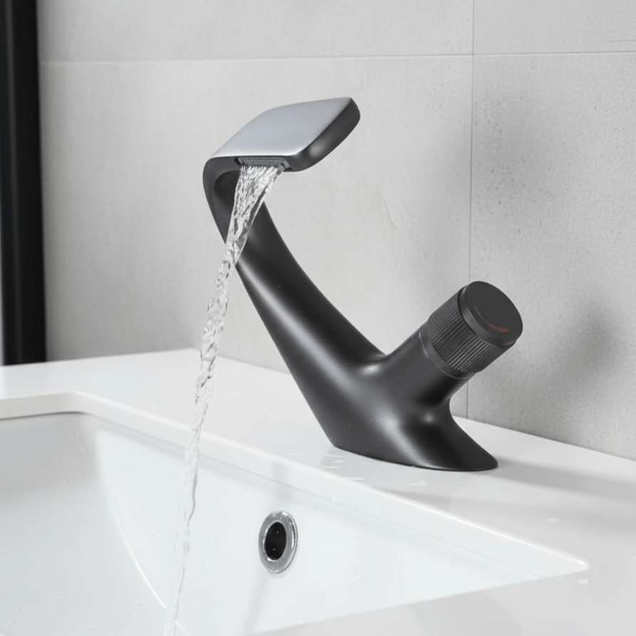 Cavrex – Wastafelkraan met Waterval Uitloop & Keramisch Ventiel