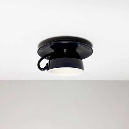 Cerano – Plafondlamp in keramiek met speels kleuraccent