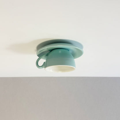 Cerano – Plafondlamp in keramiek met speels kleuraccent
