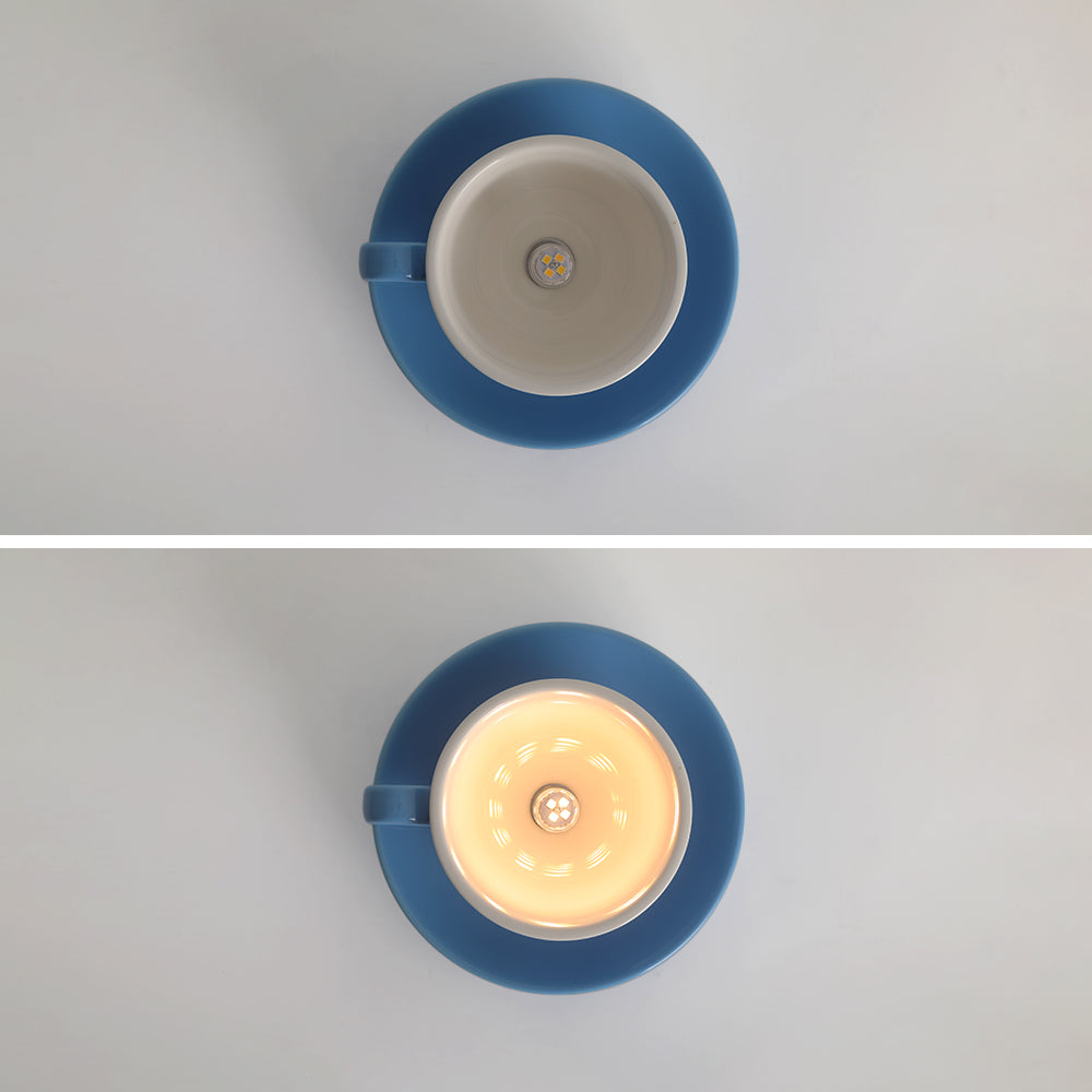 Cerano – Plafondlamp in keramiek met speels kleuraccent