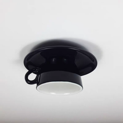 Cerano – Plafondlamp in keramiek met speels kleuraccent