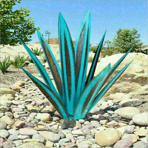 Cervera – Decoratief agave tuinbeeld in roestvrij metaal