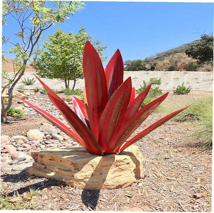 Cervera – Decoratief agave tuinbeeld in roestvrij metaal