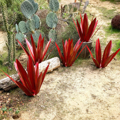 Cervera – Decoratief agave tuinbeeld in roestvrij metaal
