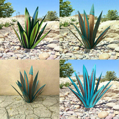 Cervera – Decoratief agave tuinbeeld in roestvrij metaal