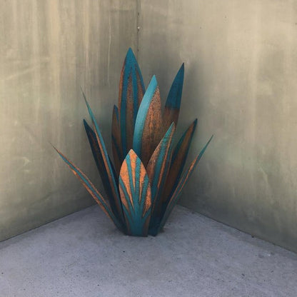 Cervera – Decoratief agave tuinbeeld in roestvrij metaal