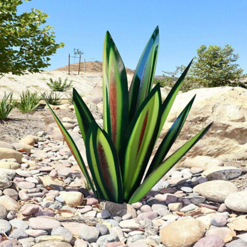 Cervera – Decoratief agave tuinbeeld in roestvrij metaal