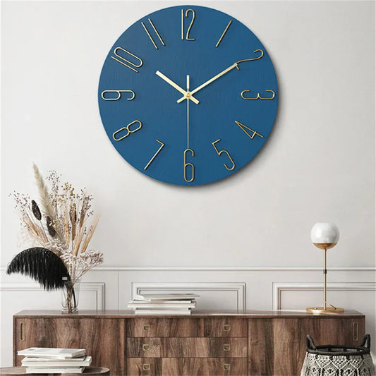 Chronara – Wandklok met 3D-wijzerplaat in minimalistisch design