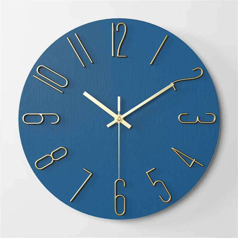 Chronara – Wandklok met 3D-wijzerplaat in minimalistisch design