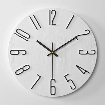 Chronara – Wandklok met 3D-wijzerplaat in minimalistisch design