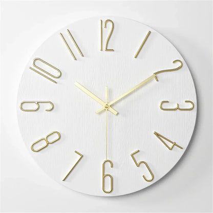 Chronara – Wandklok met 3D-wijzerplaat in minimalistisch design