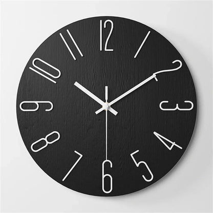 Chronara – Wandklok met 3D-wijzerplaat in minimalistisch design