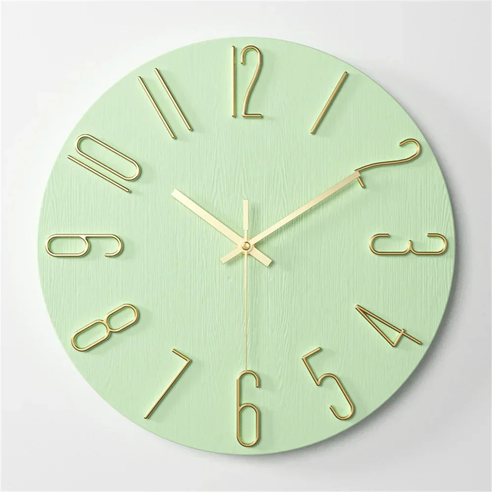 Chronara – Wandklok met 3D-wijzerplaat in minimalistisch design