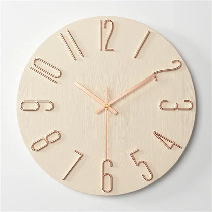 Chronara – Wandklok met 3D-wijzerplaat in minimalistisch design